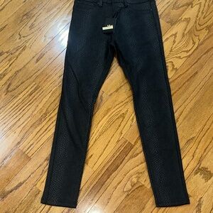 YMI Black Textured Pants